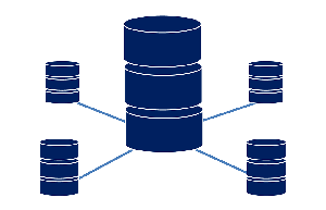 Some connected database icons.